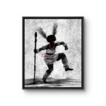 Adaeze, an Uli-rooted painting by Agoziem, 20 by 24 inches