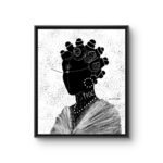 Akwa Eke, an Uli-rooted painting by Agoziem, 20 by 24 inches
