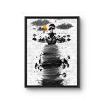 Ala (ii), an Uli-rooted painting by Agoziem, 30 by 40 inches