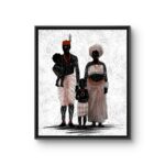 Ezi na Ụlọ, an Uli-rooted painting by Agoziem, 20 by 24 inches
