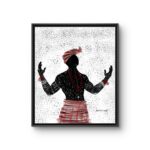 Kenechi, an Uli-rooted painting by Agoziem, 20 by 24 inches
