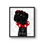 Kwechiri, an Uli-rooted painting by Agoziem, 20 by 24 inches