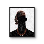 Nwa Ala, an Uli-rooted painting by Agoziem, 20 by 24 inches