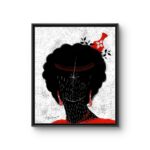 Ọjị Ugo (ii), an Uli-rooted painting by Agoziem, 20 by 24 inches