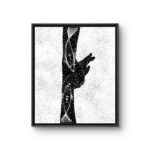Ọnụlụ Ube Nwanne Agbala Ọsọ, an Uli-rooted painting by Agoziem, 20 by 24 inches